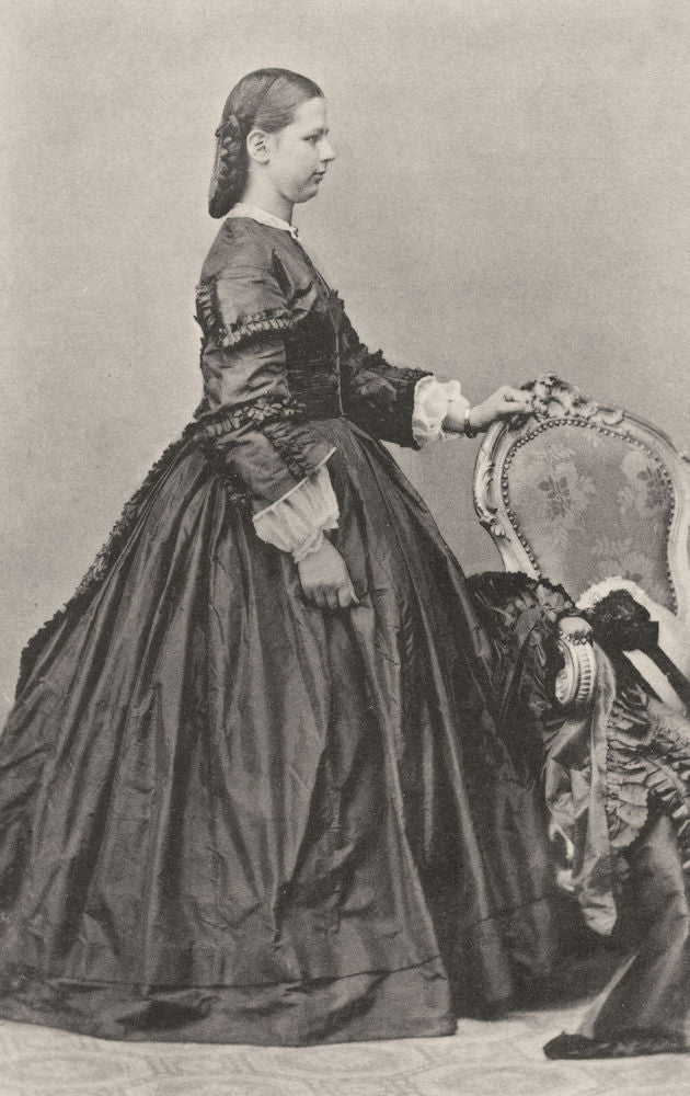 PORTRAITS. Portrait of Mlle Cl. Etzel, 1864 1935 old vintage print picture